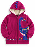 Dino Garden Zip Hoodie – Magenta – CuddleBerry premium kidswear